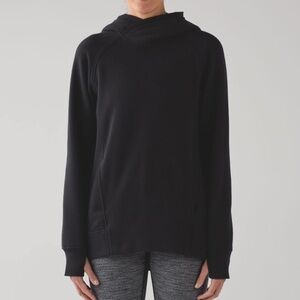 Lululemon Athletica Fleece Please Cozy Long Sleeve Pullover Hoodie Sweater Black